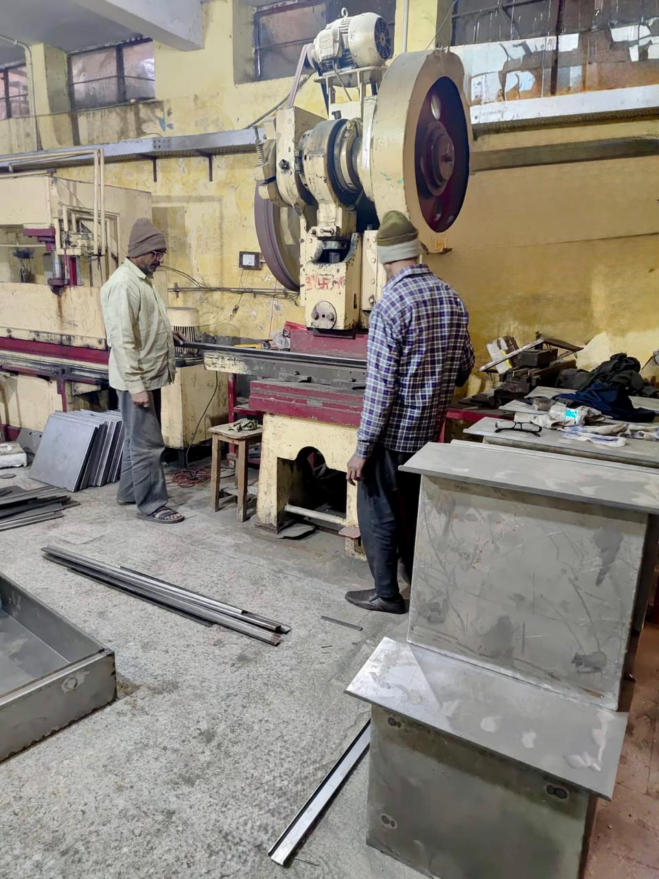 Sheet bending and cutting